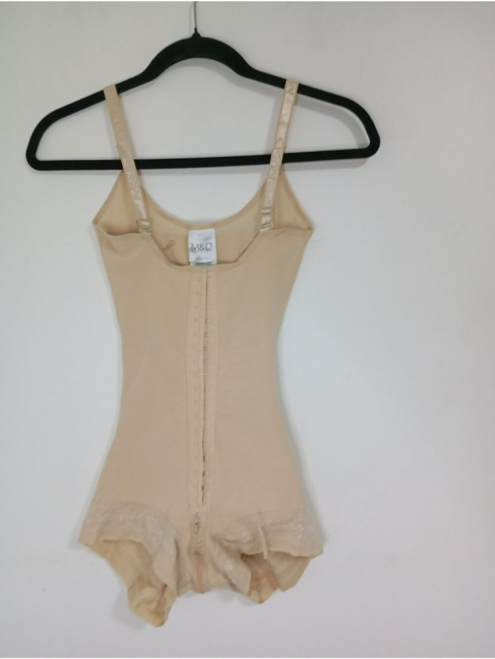 M&D Shapewear Beige XS Full-Body Compression Adjustable Straps Polyimide blend
